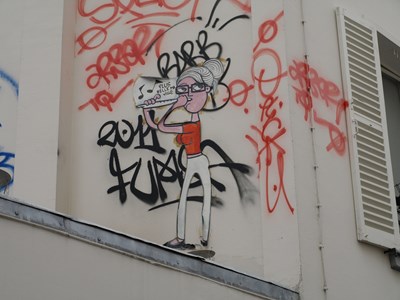 photo graffiti Paris 19eme arrondissement